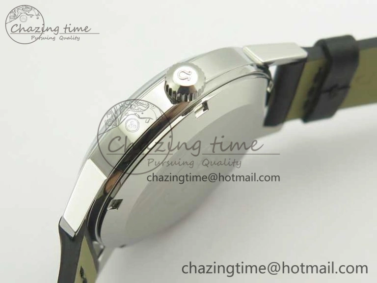 Seamaster 30 1962 date SS TW Best Edition White Dial Silver Markers On Black Leather Strap MIYOTA 8215
