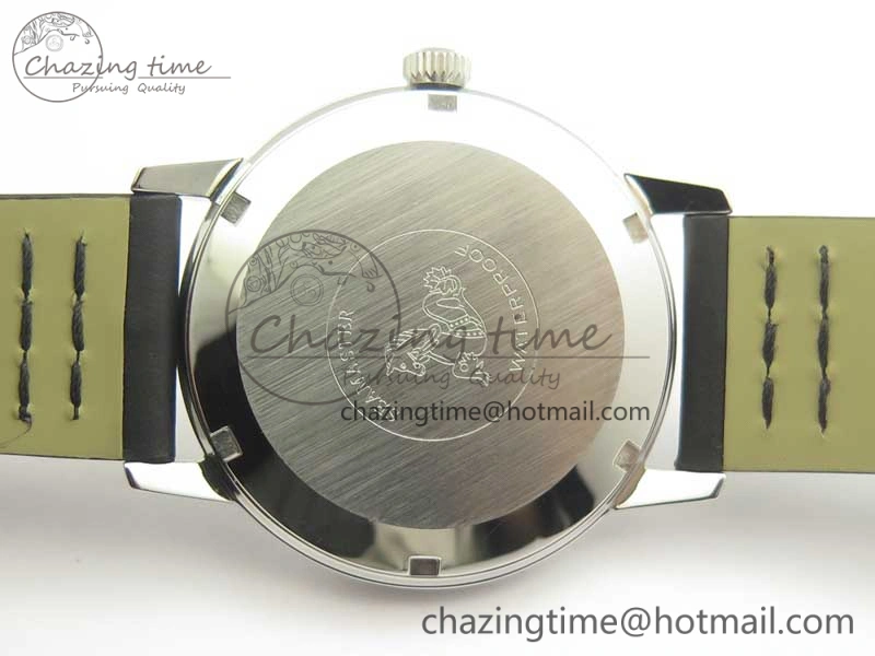 Seamaster 30 1962 date SS TW Best Edition White Dial Silver Markers On Black Leather Strap MIYOTA 8215