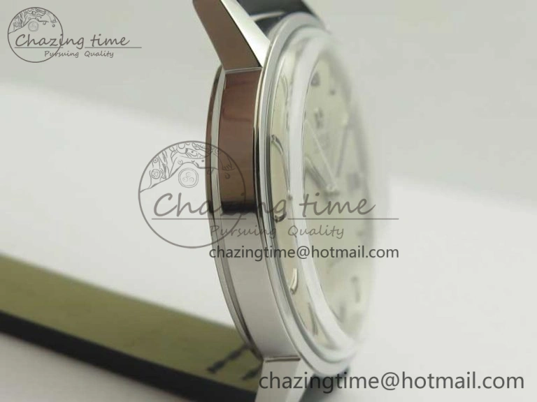 Seamaster 30 1962 date SS TW Best Edition White Dial Silver Markers On Black Leather Strap MIYOTA 8215
