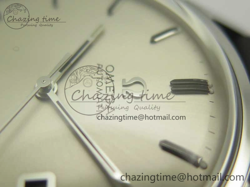 Seamaster 30 1962 date SS TW Best Edition White Dial Silver Markers On Black Leather Strap MIYOTA 8215