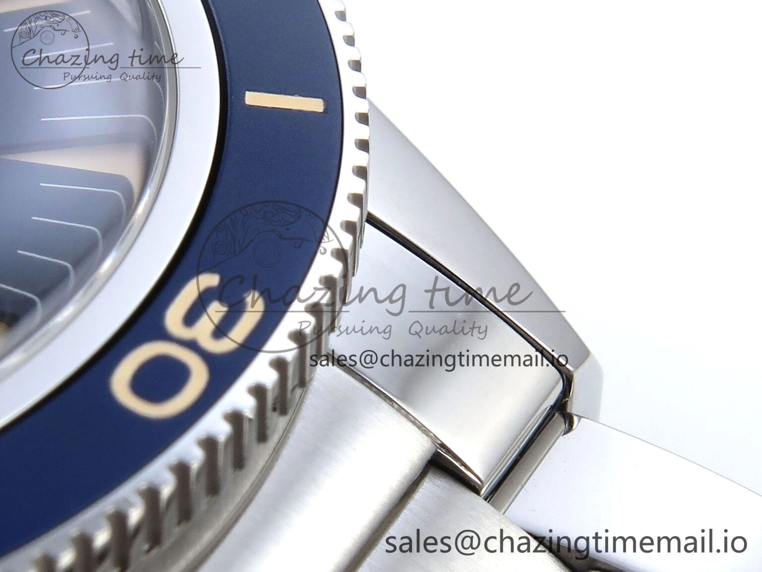 Seamaster 300 Heritage SS VSF 1:1 Best Edition Blue Dial on SS Bracelet A8912