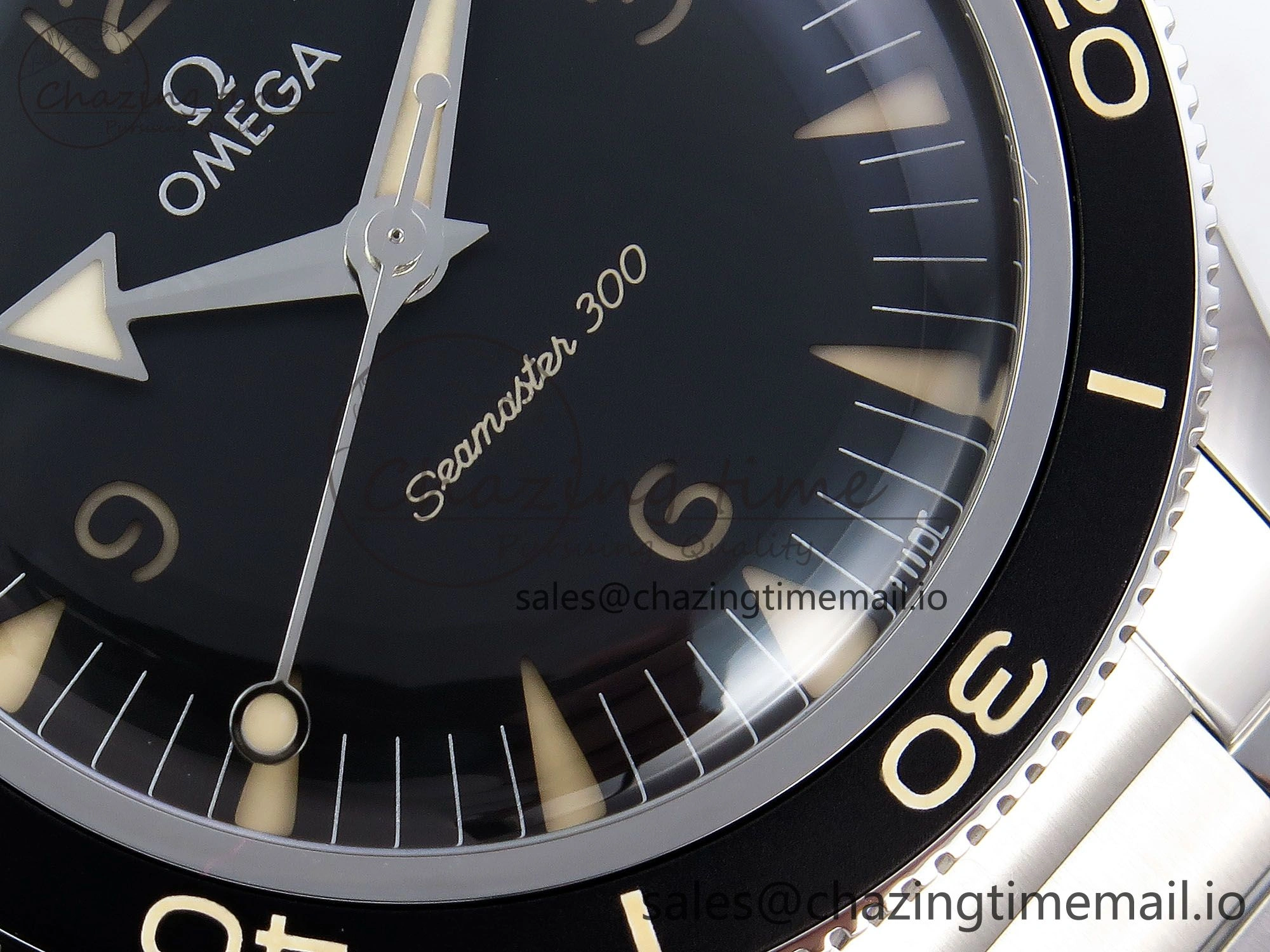 Seamaster 300 Heritage VSF 1:1 Best Edition Black Dial on SS Bracelet A8912 Super Clone