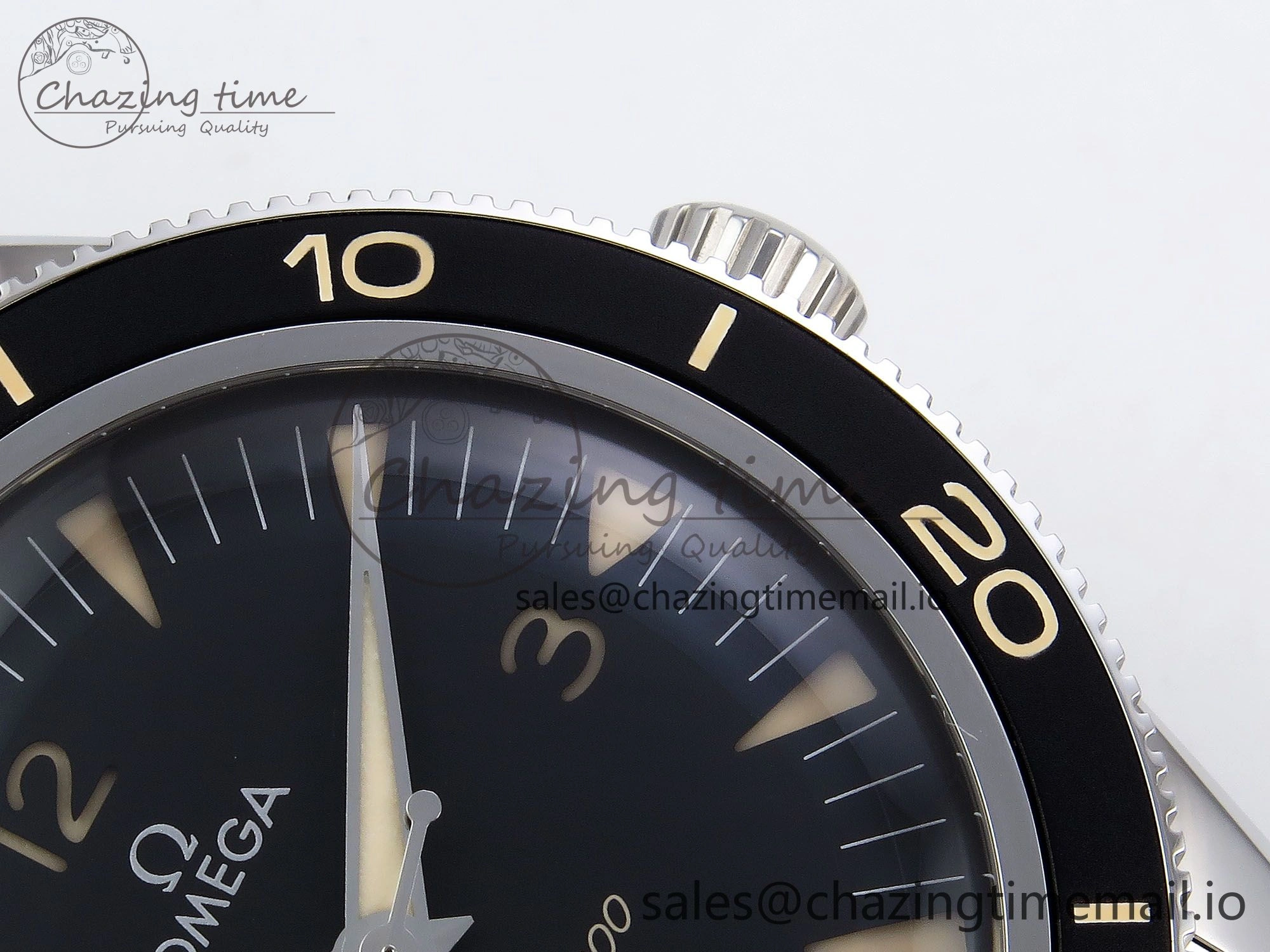 Seamaster 300 Heritage VSF 1:1 Best Edition Black Dial on SS Bracelet A8912 Super Clone