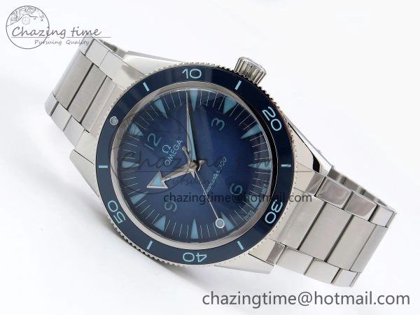 Seamaster 300 Heritage VSF 1:1 Best Edition Blue Dial on SS Bracelet A8912 Super Clone