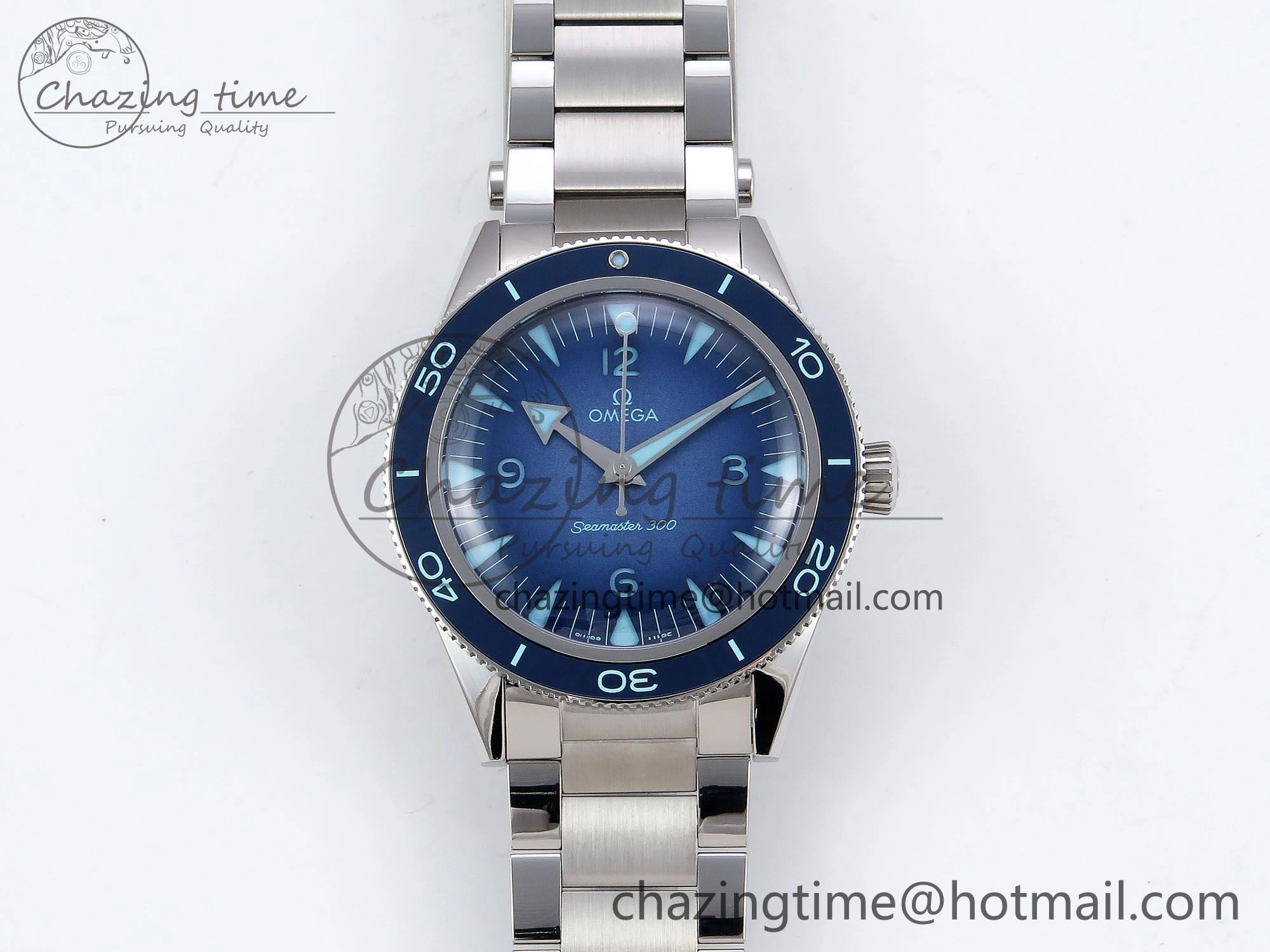 Seamaster 300 Heritage VSF 1:1 Best Edition Blue Dial on SS Bracelet A8912 Super Clone