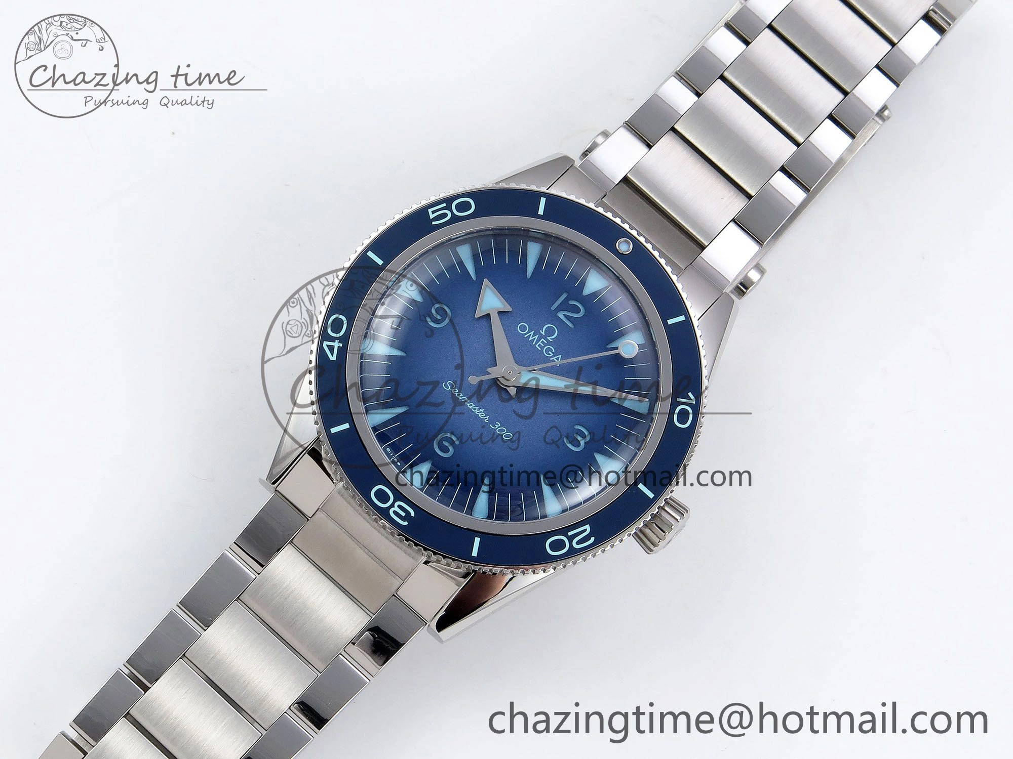 Seamaster 300 Heritage VSF 1:1 Best Edition Blue Dial on SS Bracelet A8912 Super Clone