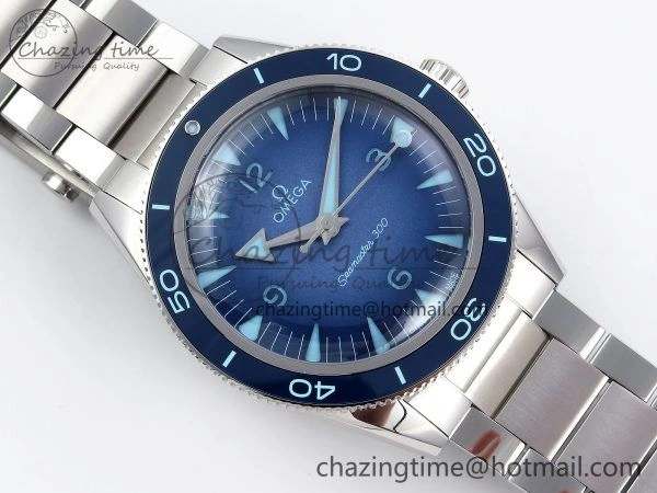 Seamaster 300 Heritage VSF 1:1 Best Edition Blue Dial on SS Bracelet A8912 Super Clone