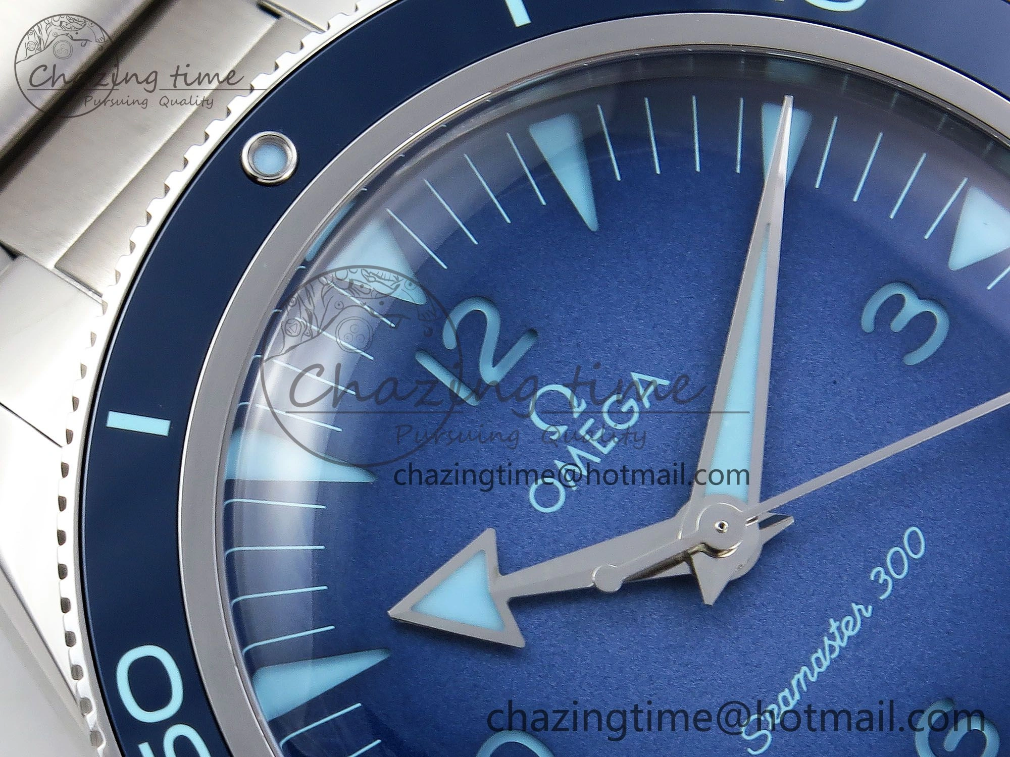 Seamaster 300 Heritage VSF 1:1 Best Edition Blue Dial on SS Bracelet A8912 Super Clone