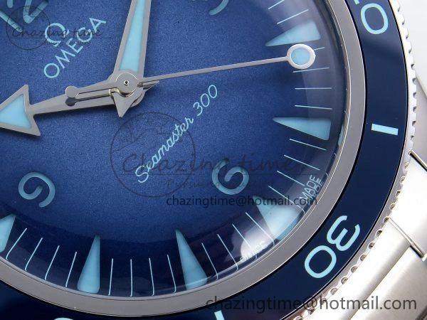 Seamaster 300 Heritage VSF 1:1 Best Edition Blue Dial on SS Bracelet A8912 Super Clone