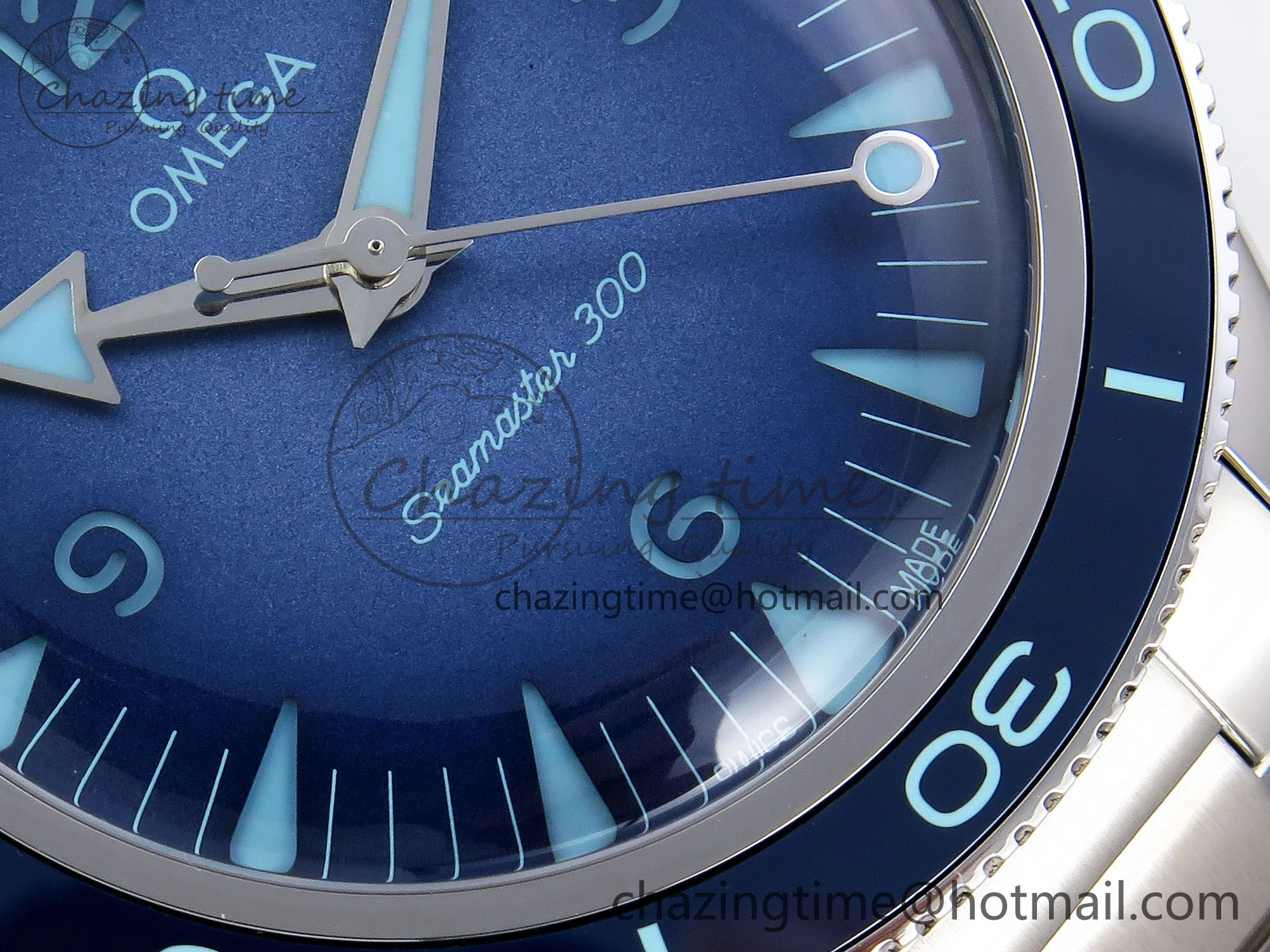 Seamaster 300 Heritage VSF 1:1 Best Edition Blue Dial on SS Bracelet A8912 Super Clone