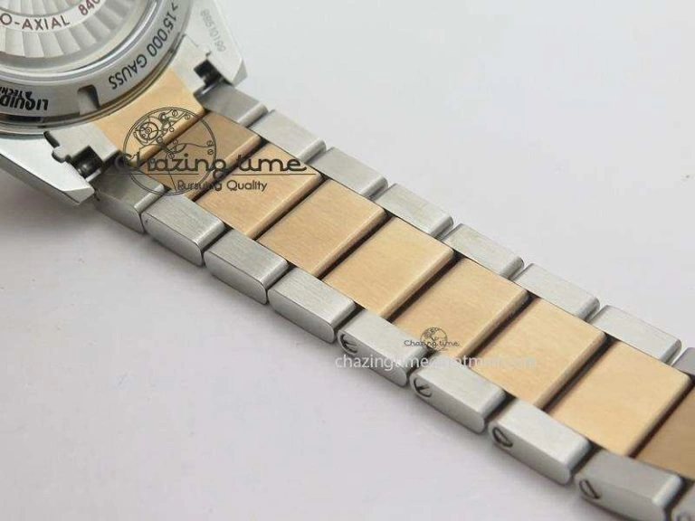 Seamaster 300 Master Co-Axial Liquidmetal V6F Best Edition RG Bezel On SS RG Bracelet A8400 (Free Nylon Strap)