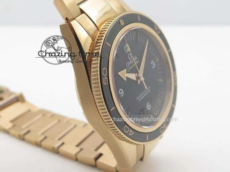 Seamaster 300 Master Co-Axial Liquidmetal V6F Best Edition RG On RG Bracelet A8400 (Free Nylon Strap)