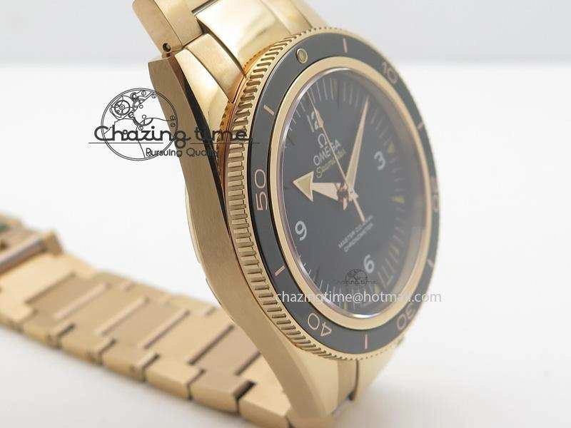 Seamaster 300 Master Co-Axial Liquidmetal V6F Best Edition RG On RG Bracelet A8400 (Free Nylon Strap)