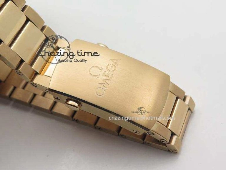 Seamaster 300 Master Co-Axial Liquidmetal V6F Best Edition RG On RG Bracelet A8400 (Free Nylon Strap)