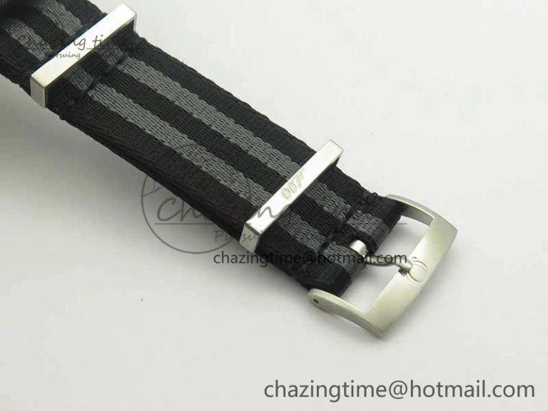 Seamaster 300 Master Spectre SS MKS Best Edition Black Dial On Nylon Strap A8400