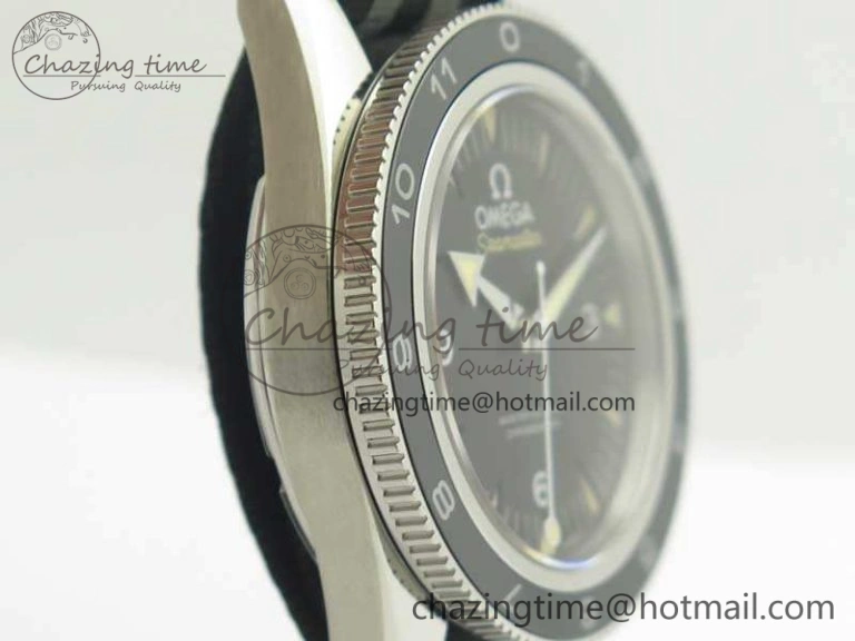 Seamaster 300 Master Spectre SS MKS Best Edition Black Dial On Nylon Strap A8400