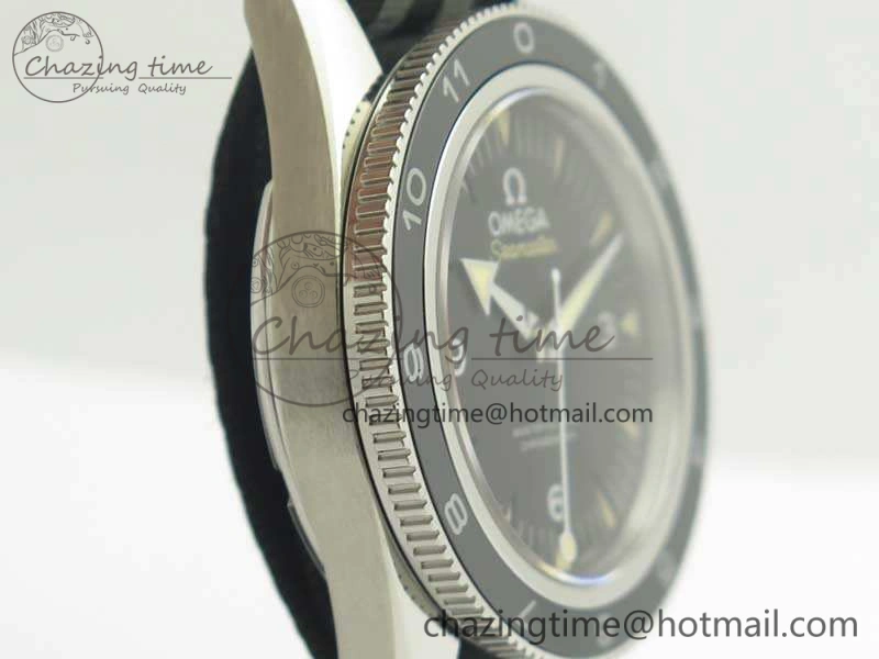 Seamaster 300 Master Spectre SS MKS Best Edition Black Dial On Nylon Strap A8400