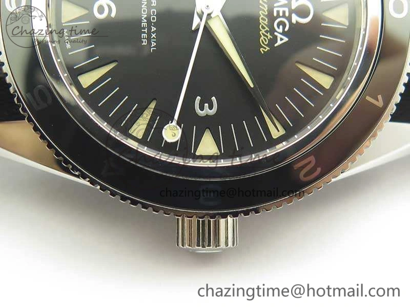Seamaster 300 Master Spectre SS MKS Best Edition Black Dial On Nylon Strap A8400