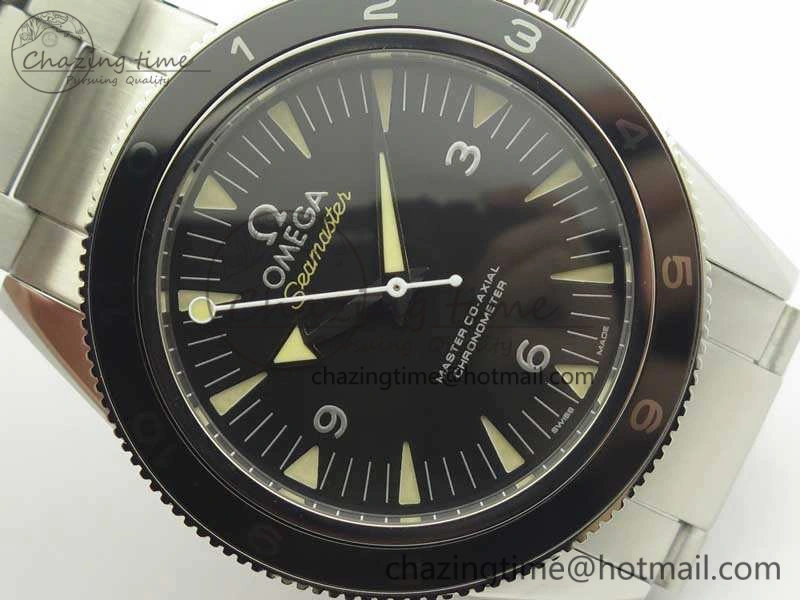 Seamaster 300 Master Spectre SS MKS Best Edition Black Dial On SS Bracelet A8400