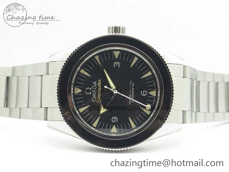 Seamaster 300 Master Spectre SS MKS Best Edition Black Dial On SS Bracelet A8400