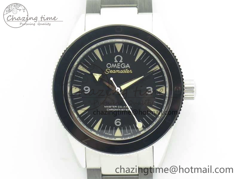 Seamaster 300 Master Spectre SS MKS Best Edition Black Dial On SS Bracelet A8400