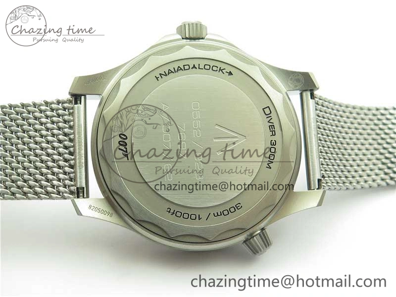 Seamaster 300 “No Time to Die” Limited Edition ORF 1:1 Best Edition on SS Mesh Bracelet A8806 (Free Nato Strap)