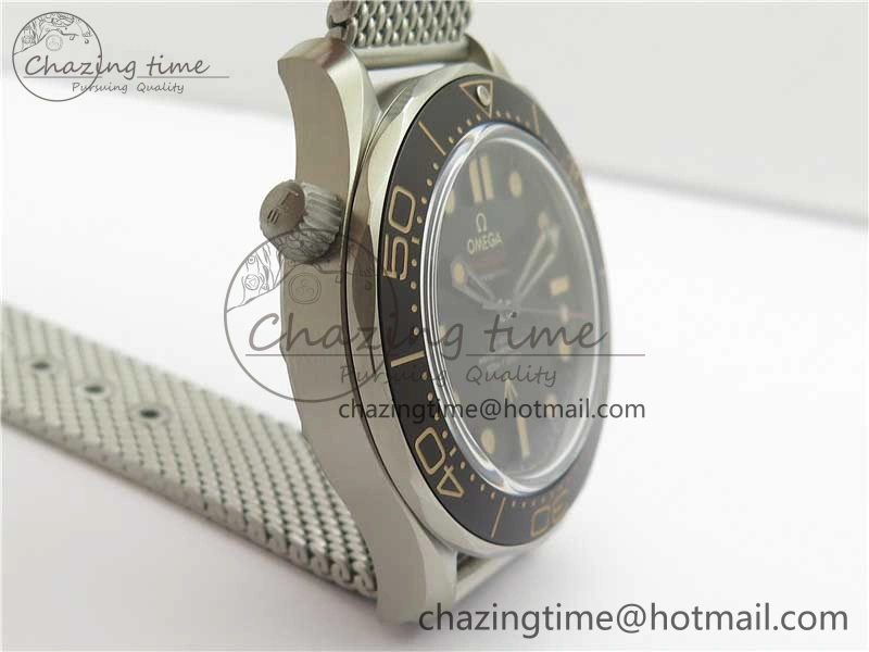 Seamaster 300 “No Time to Die” Limited Edition ORF 1:1 Best Edition on SS Mesh Bracelet A8806 (Free Nato Strap)