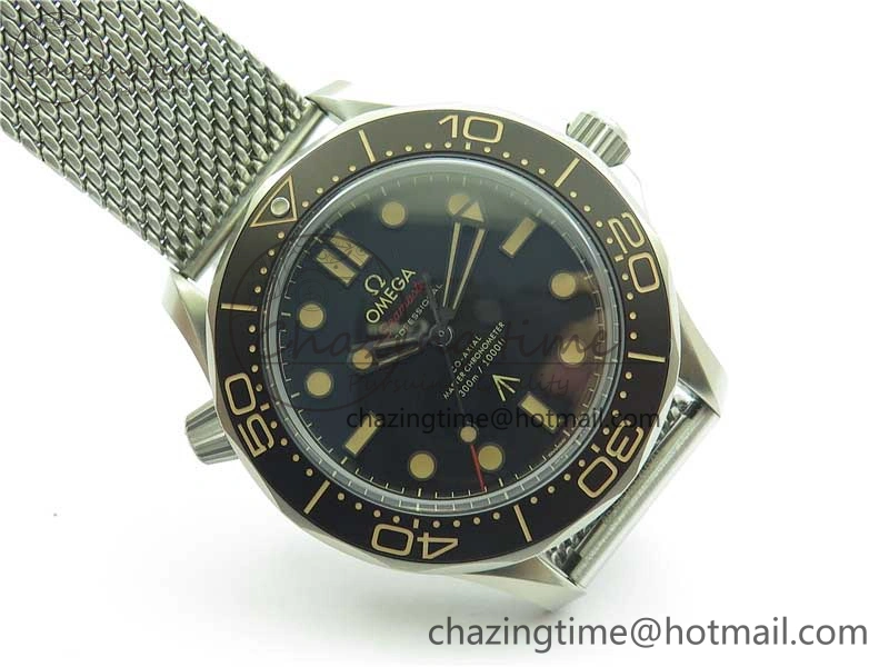 Seamaster 300 “No Time to Die” Limited Edition ORF 1:1 Best Edition on SS Mesh Bracelet A8806 (Free Nato Strap)