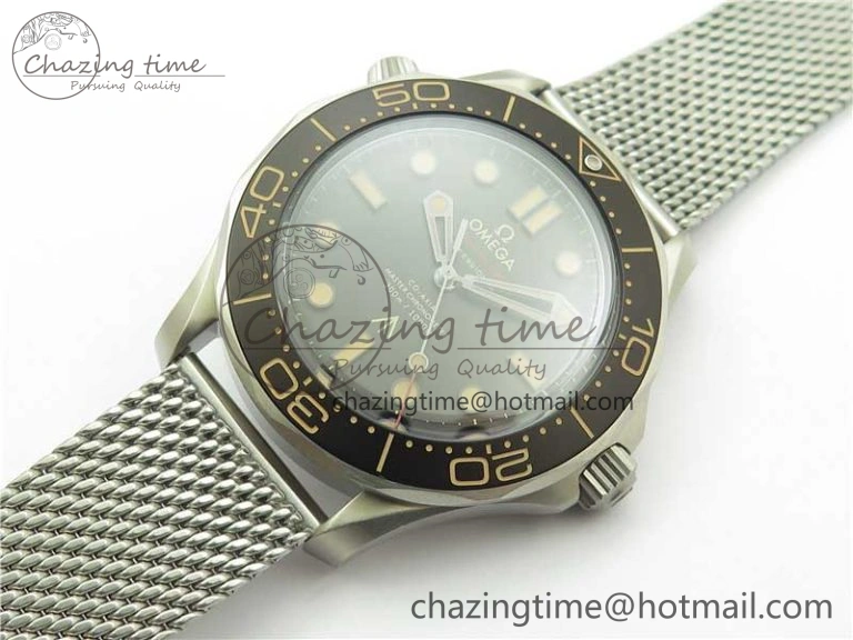 Seamaster 300 “No Time to Die” Limited Edition ORF 1:1 Best Edition on SS Mesh Bracelet A8806 (Free Nato Strap)