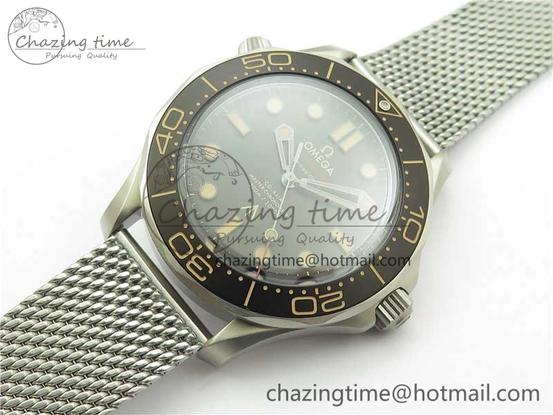 Seamaster 300 “No Time to Die” Limited Edition ORF 1:1 Best Edition on SS Mesh Bracelet A8806 (Free Nato Strap)