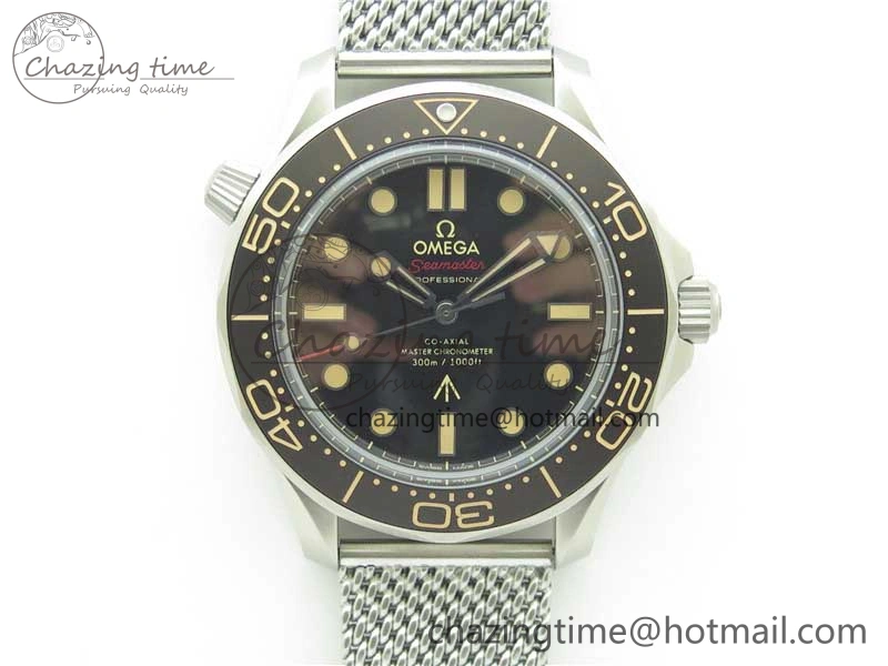 Seamaster 300 “No Time to Die” Limited Edition ORF 1:1 Best Edition on SS Mesh Bracelet A8806 (Free Nato Strap)