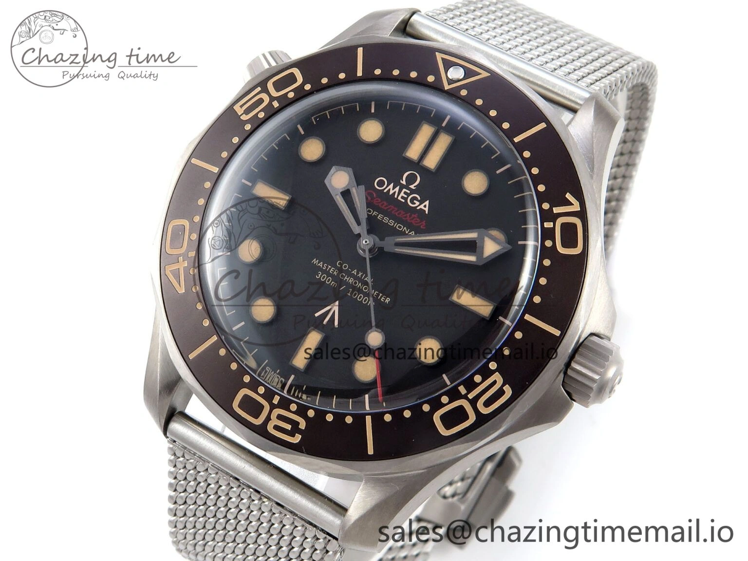 Seamaster 300 “No Time to Die” Limited Edition VSF 1:1 Best Edition on SS Mesh Bracelet A8806(Free Nato) V4