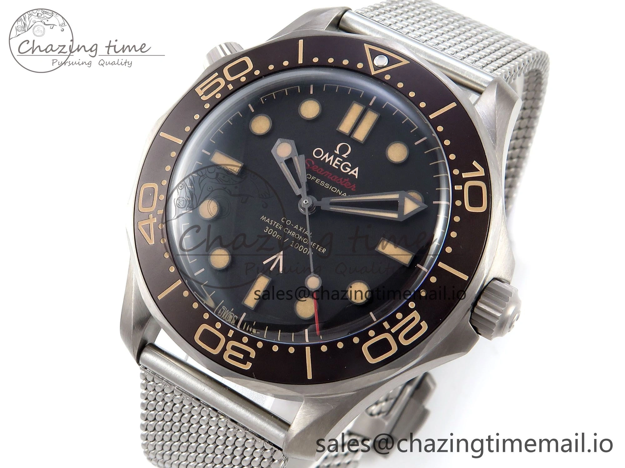 Seamaster 300 “No Time to Die” Limited Edition VSF 1:1 Best Edition on SS Mesh Bracelet A8806(Free Nato) V4