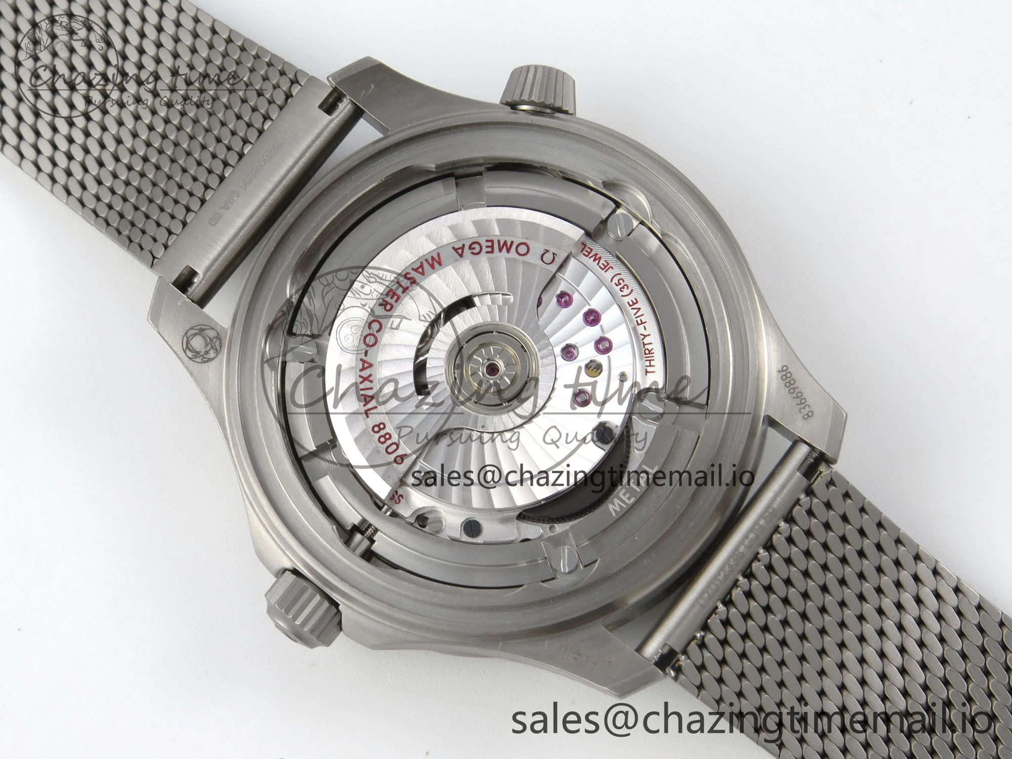 Seamaster 300 “No Time to Die” V6 Titanium VSF 1:1 Best Edition On Titanium Mesh Bracelet A8806 (Free Nato)