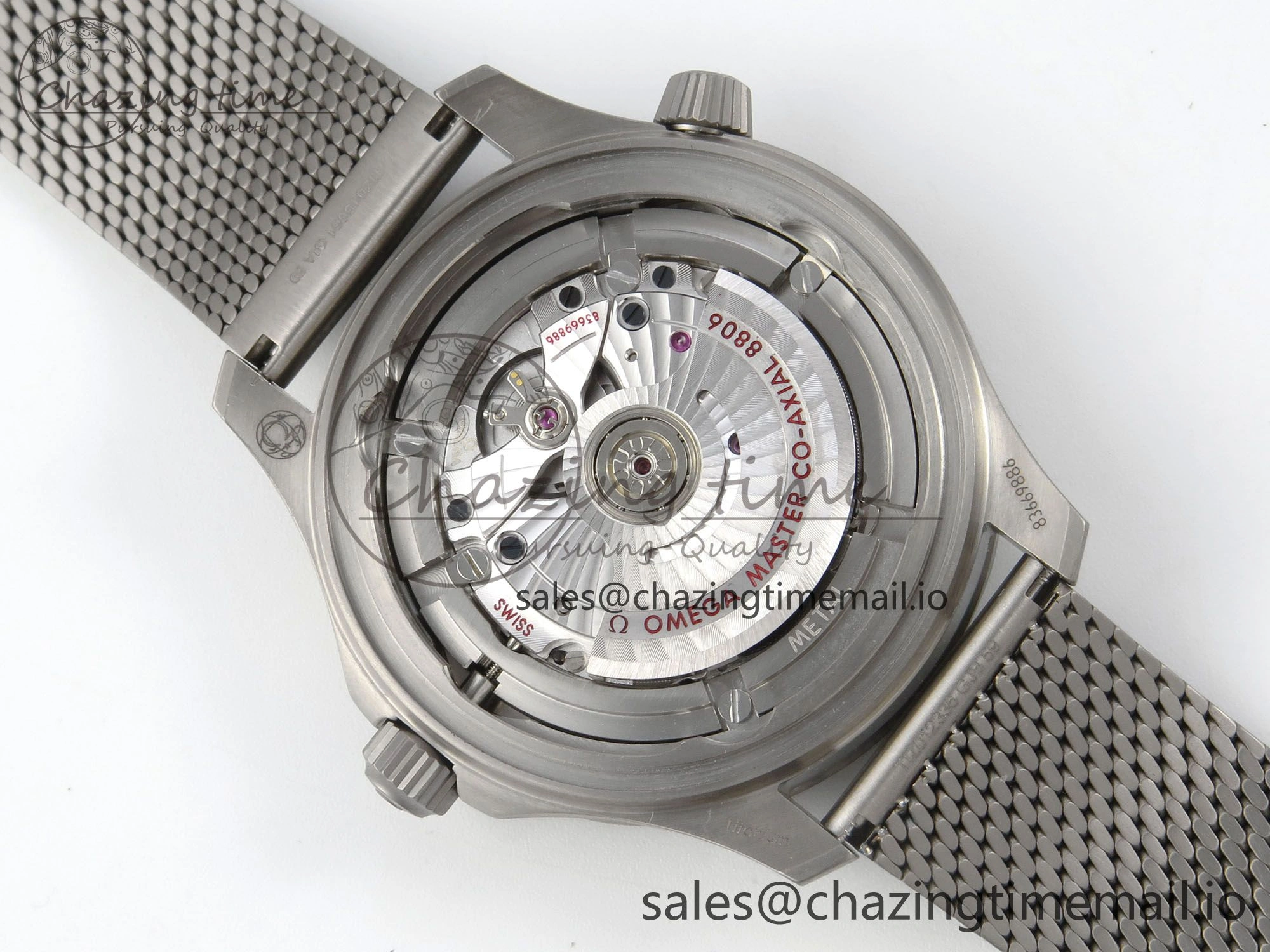 Seamaster 300 “No Time to Die” V6 Titanium VSF 1:1 Best Edition On Titanium Mesh Bracelet A8806 (Free Nato)