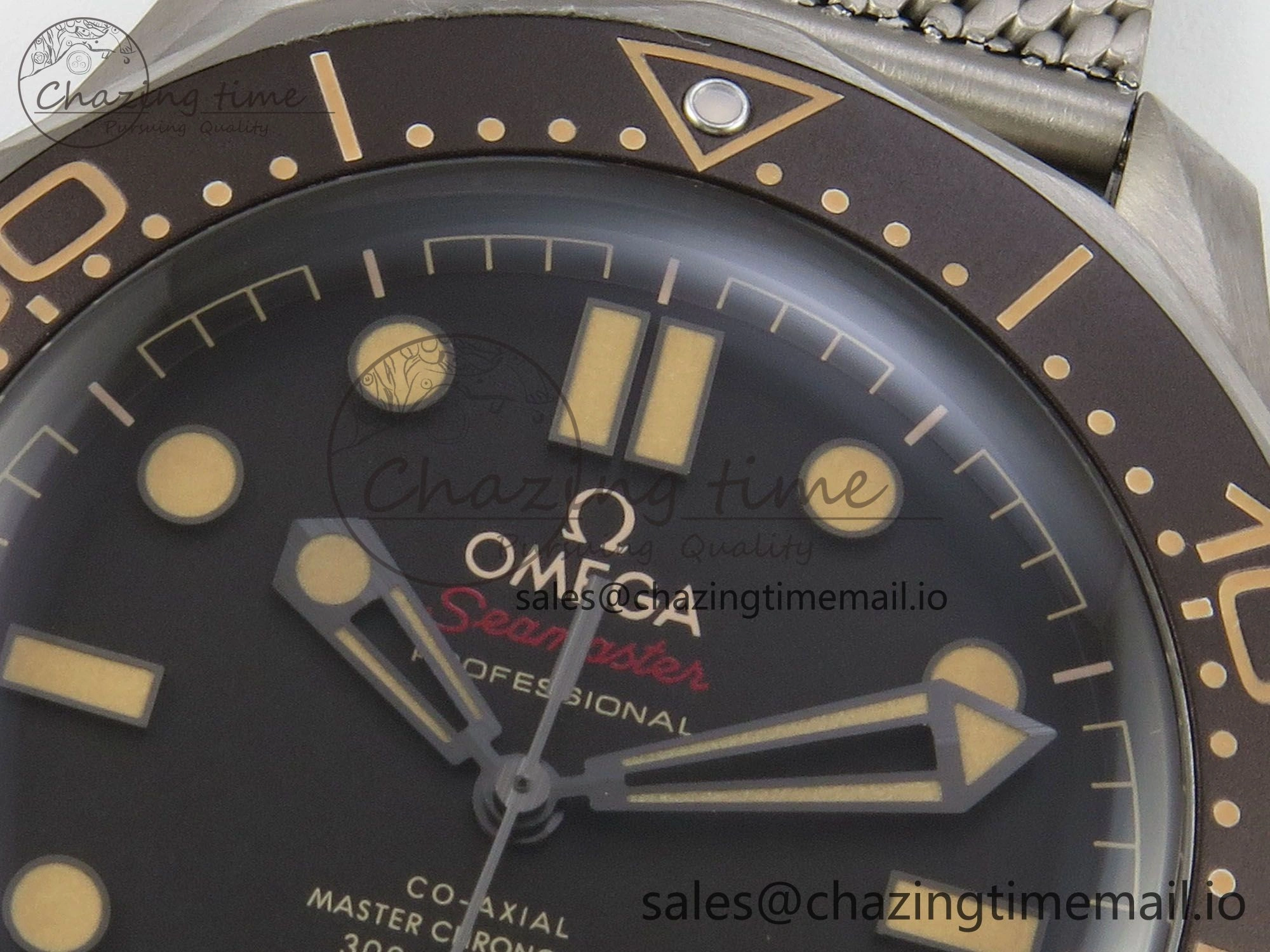 Seamaster 300 “No Time to Die” V6 Titanium VSF 1:1 Best Edition On Titanium Mesh Bracelet A8806 (Free Nato)