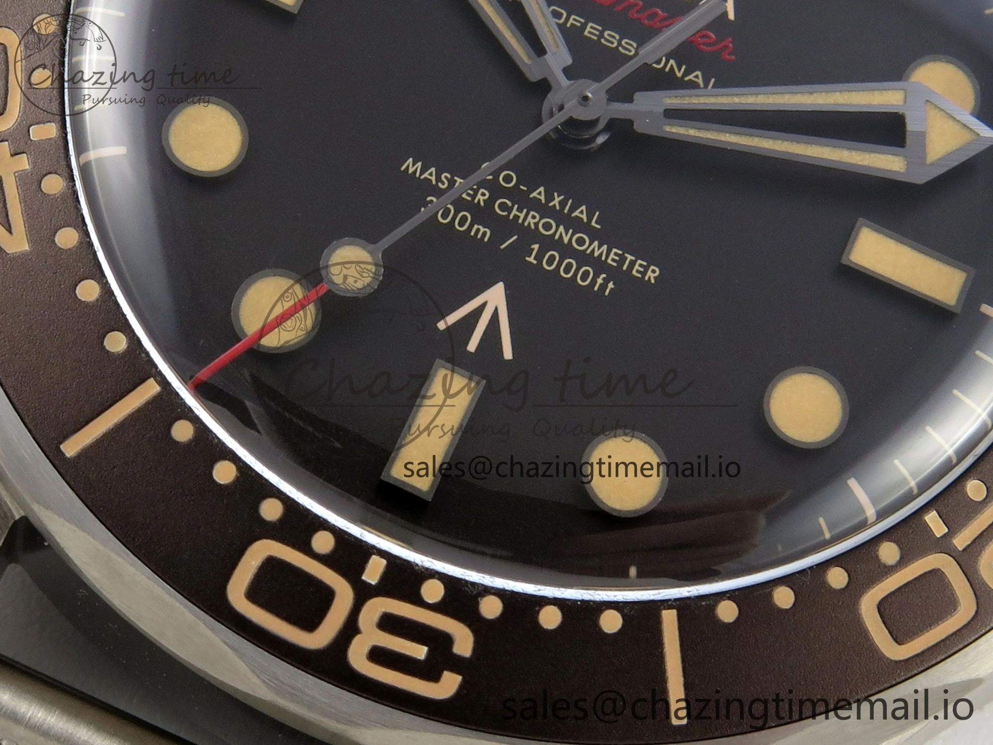Seamaster 300 “No Time to Die” V6 Titanium VSF 1:1 Best Edition On Titanium Mesh Bracelet A8806 (Free Nato)
