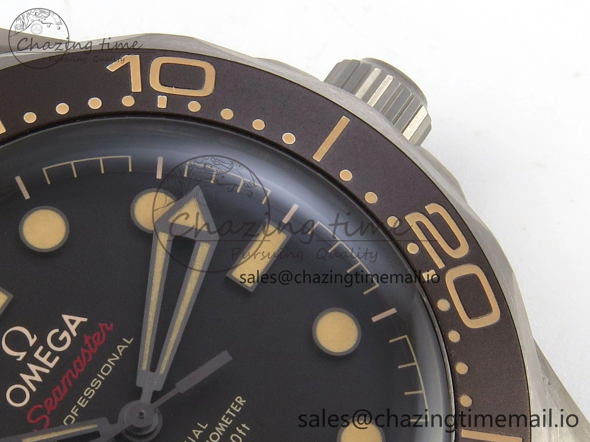 Seamaster 300 “No Time to Die” V6 Titanium VSF 1:1 Best Edition On Titanium Mesh Bracelet A8806 (Free Nato)