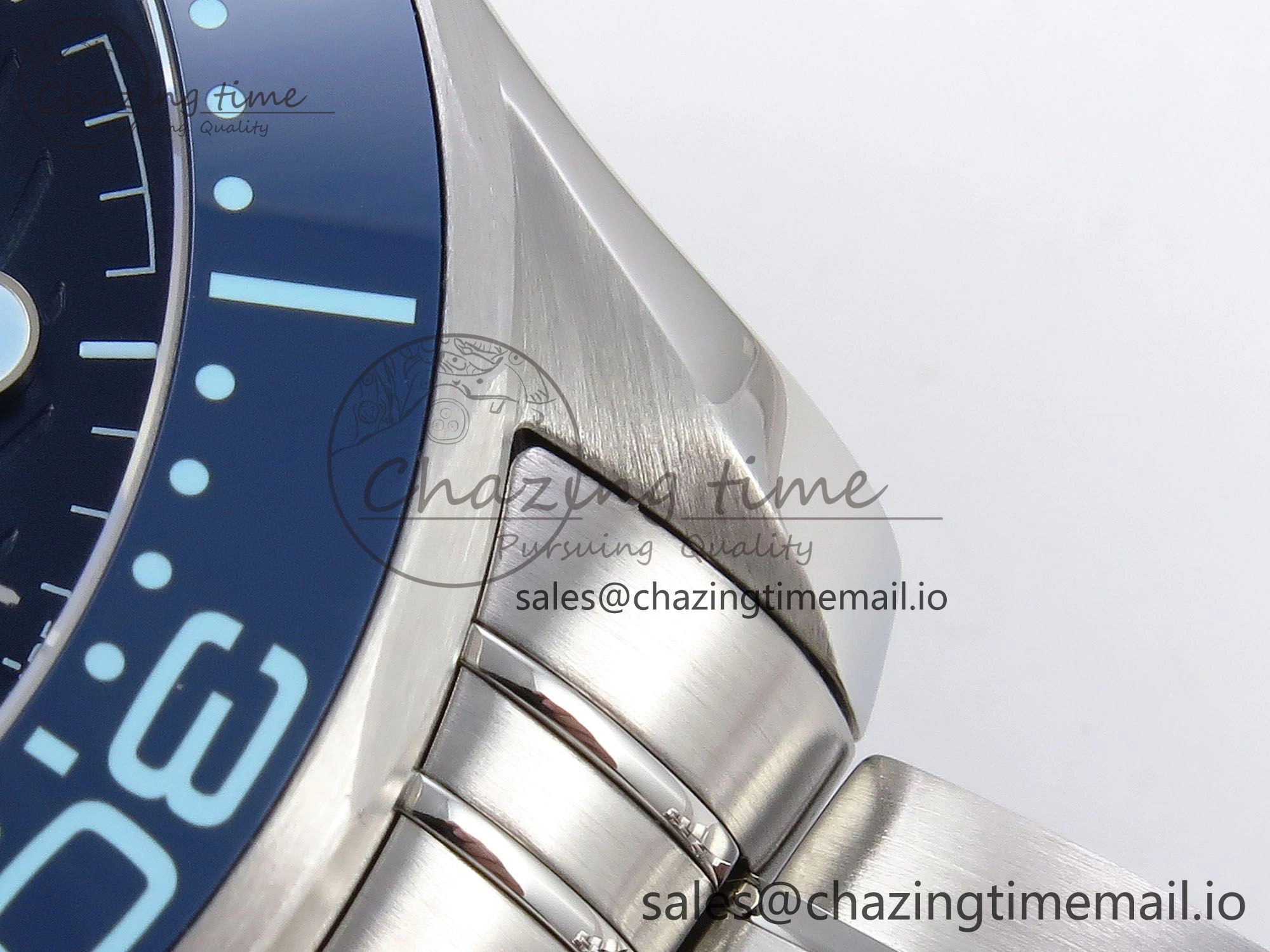 Seamaster 300 VSF 1:1 Best Edition Summer Blue Dial on SS Bracelet A8800