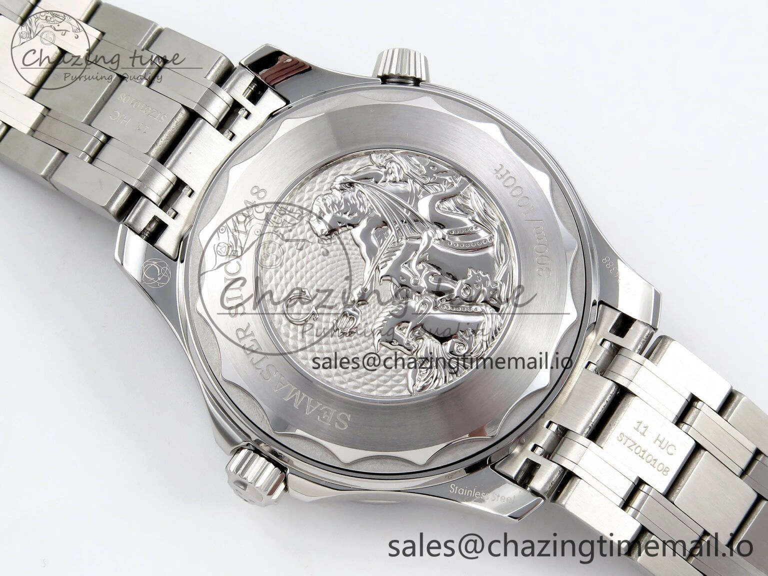 Seamaster 300 VSF 1:1 Best Edition Summer Blue Dial on SS Bracelet A8800
