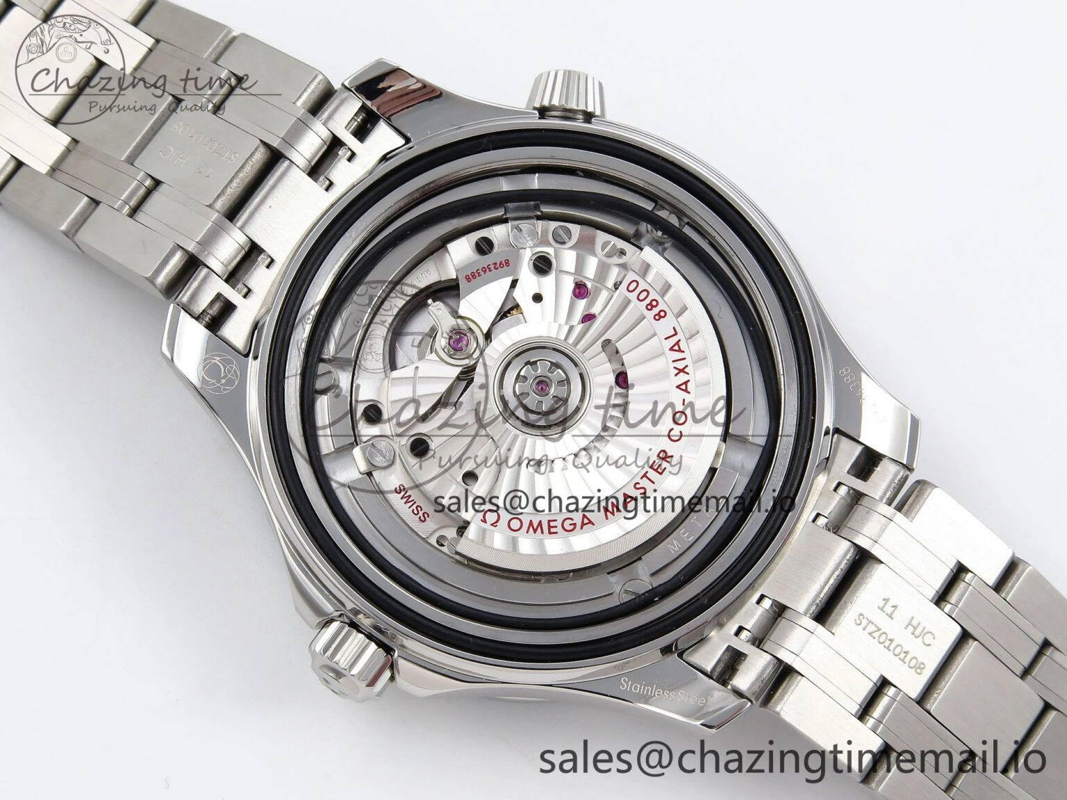 Seamaster 300 VSF 1:1 Best Edition Summer Blue Dial on SS Bracelet A8800