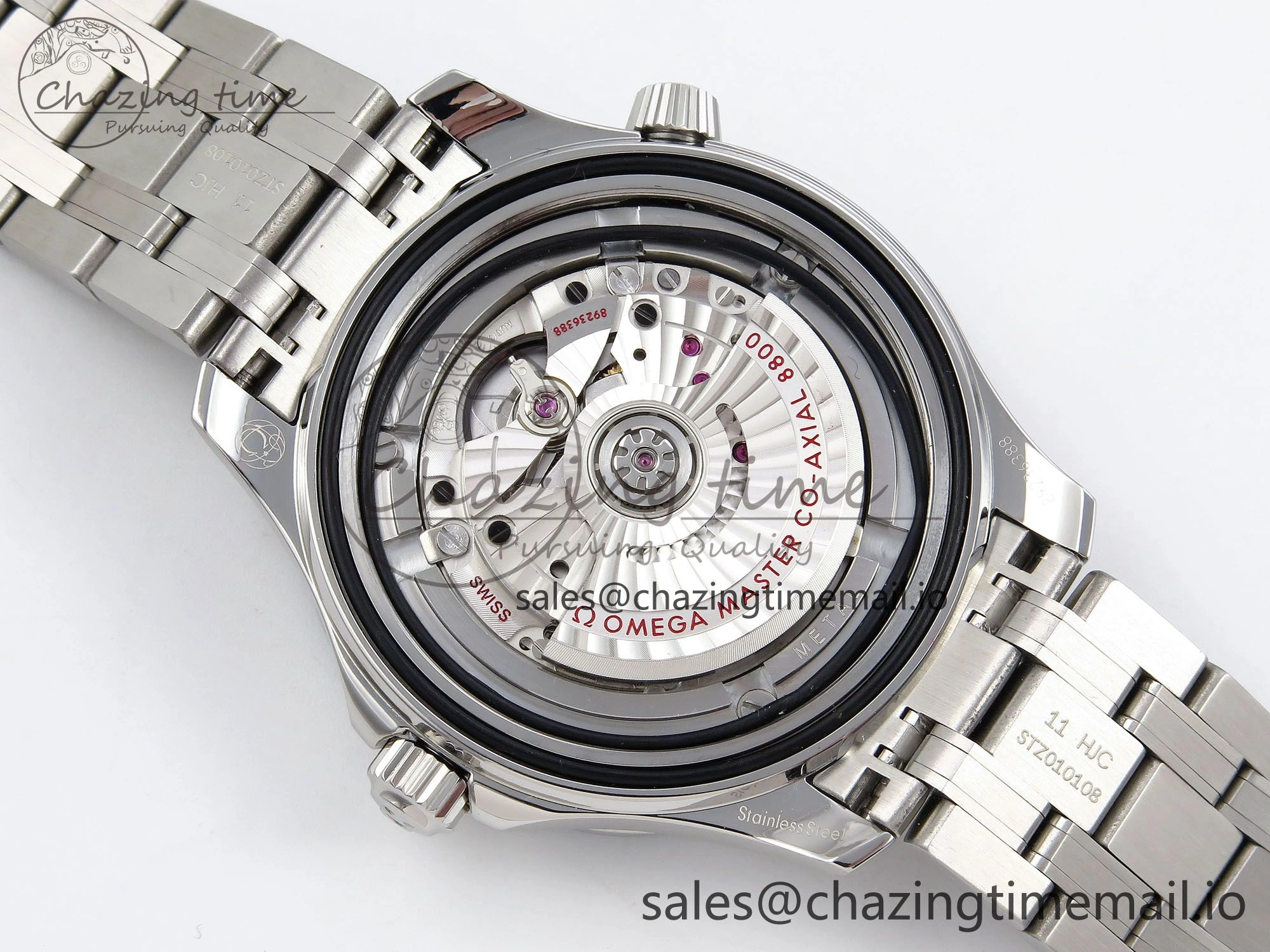 Seamaster 300 VSF 1:1 Best Edition Summer Blue Dial on SS Bracelet A8800