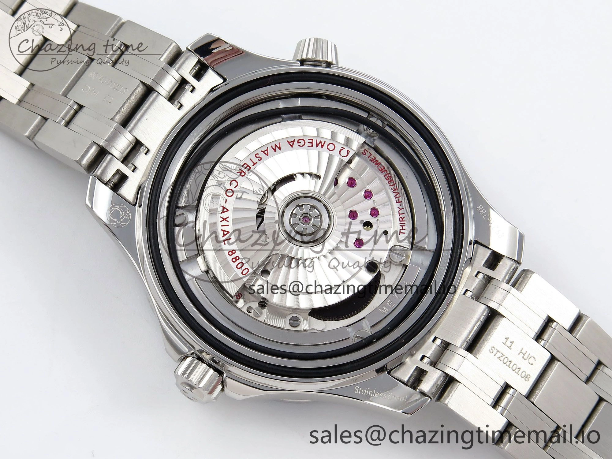 Seamaster 300 VSF 1:1 Best Edition Summer Blue Dial on SS Bracelet A8800