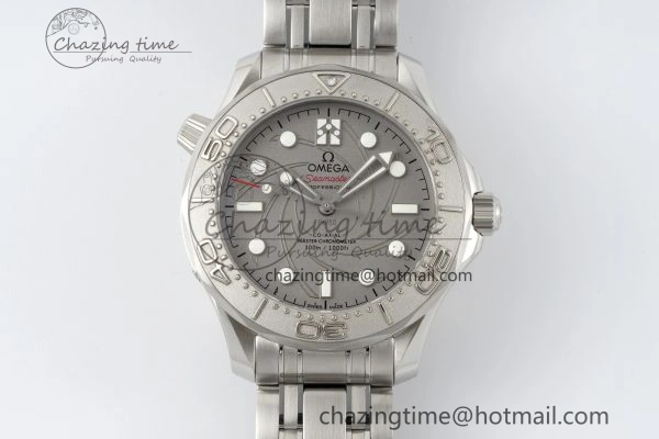 Seamaster 300M 007 Platinum VSF 1:1 Best Edition Gray Dial on SS Bracelet A8807