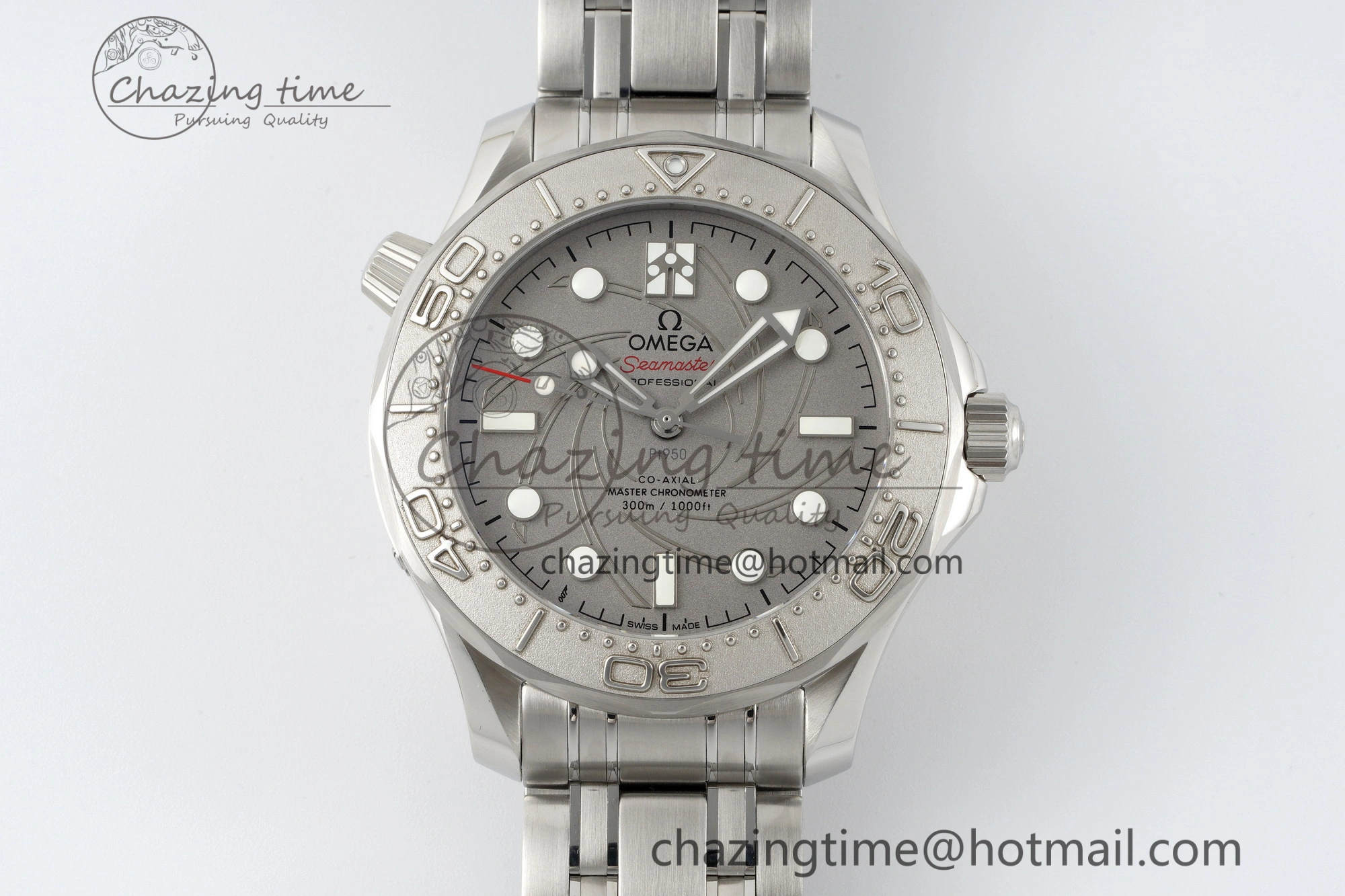 Seamaster 300M 007 Platinum VSF 1:1 Best Edition Gray Dial on SS Bracelet A8807
