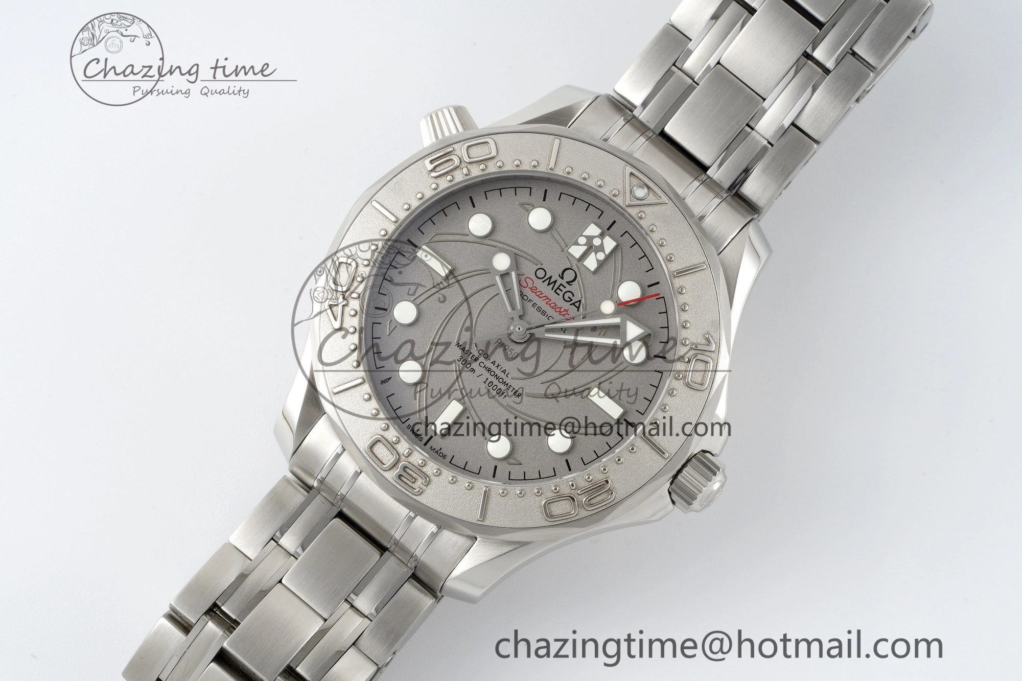 Seamaster 300M 007 Platinum VSF 1:1 Best Edition Gray Dial on SS Bracelet A8807