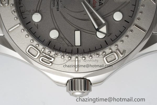 Seamaster 300M 007 Platinum VSF 1:1 Best Edition Gray Dial on SS Bracelet A8807