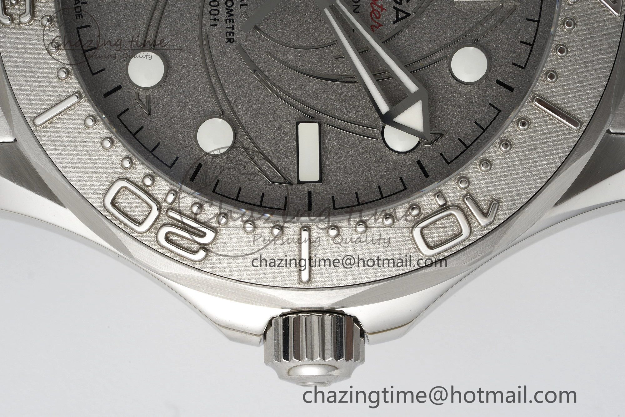 Seamaster 300M 007 Platinum VSF 1:1 Best Edition Gray Dial on SS Bracelet A8807