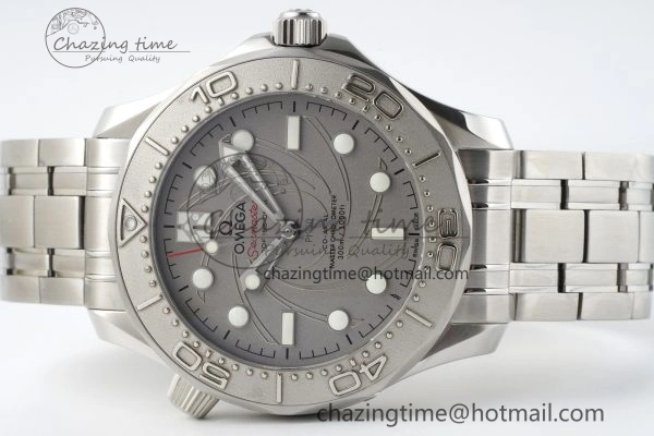 Seamaster 300M 007 Platinum VSF 1:1 Best Edition Gray Dial on SS Bracelet A8807