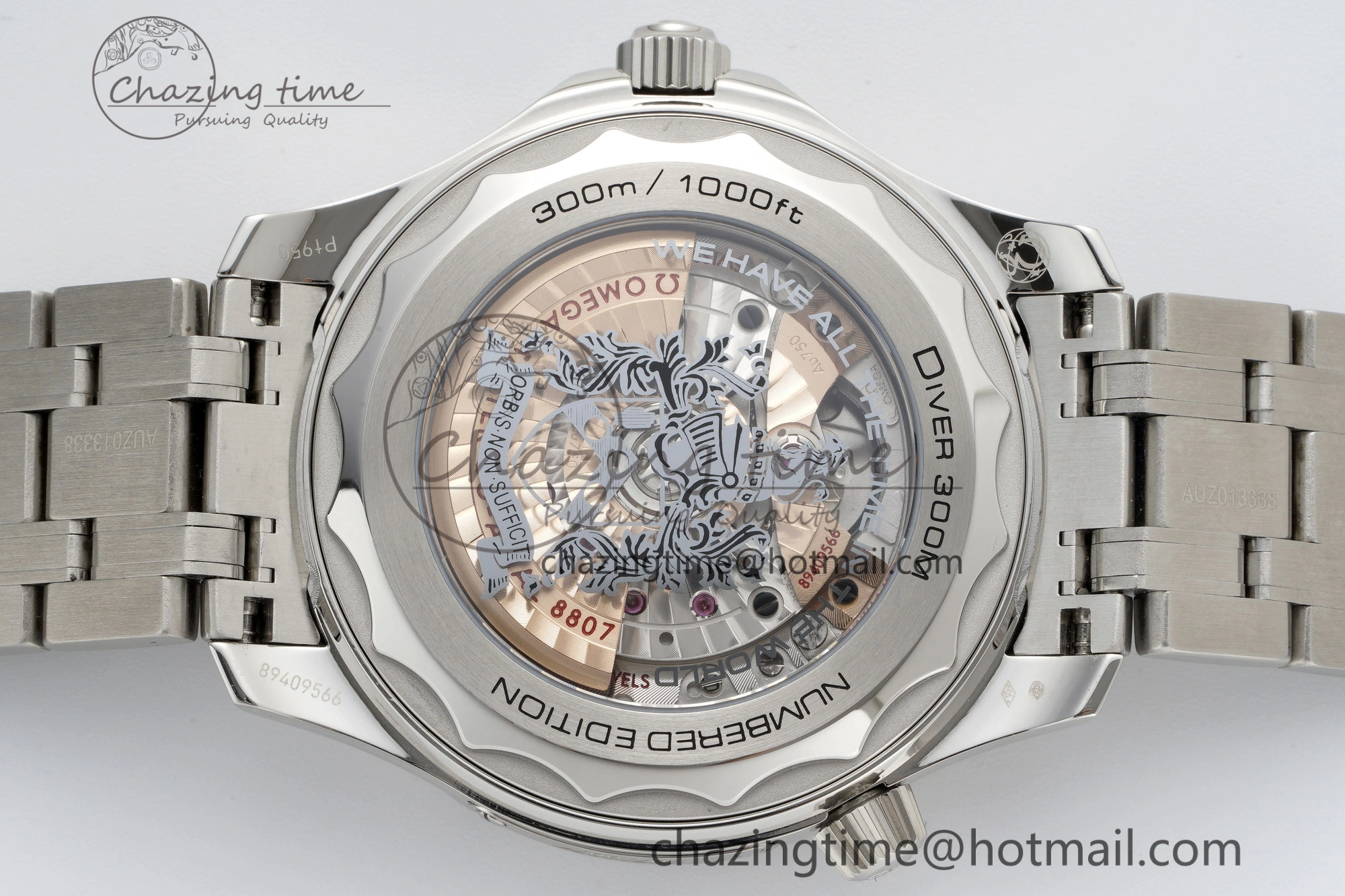 Seamaster 300M 007 Platinum VSF 1:1 Best Edition Gray Dial on SS Bracelet A8807